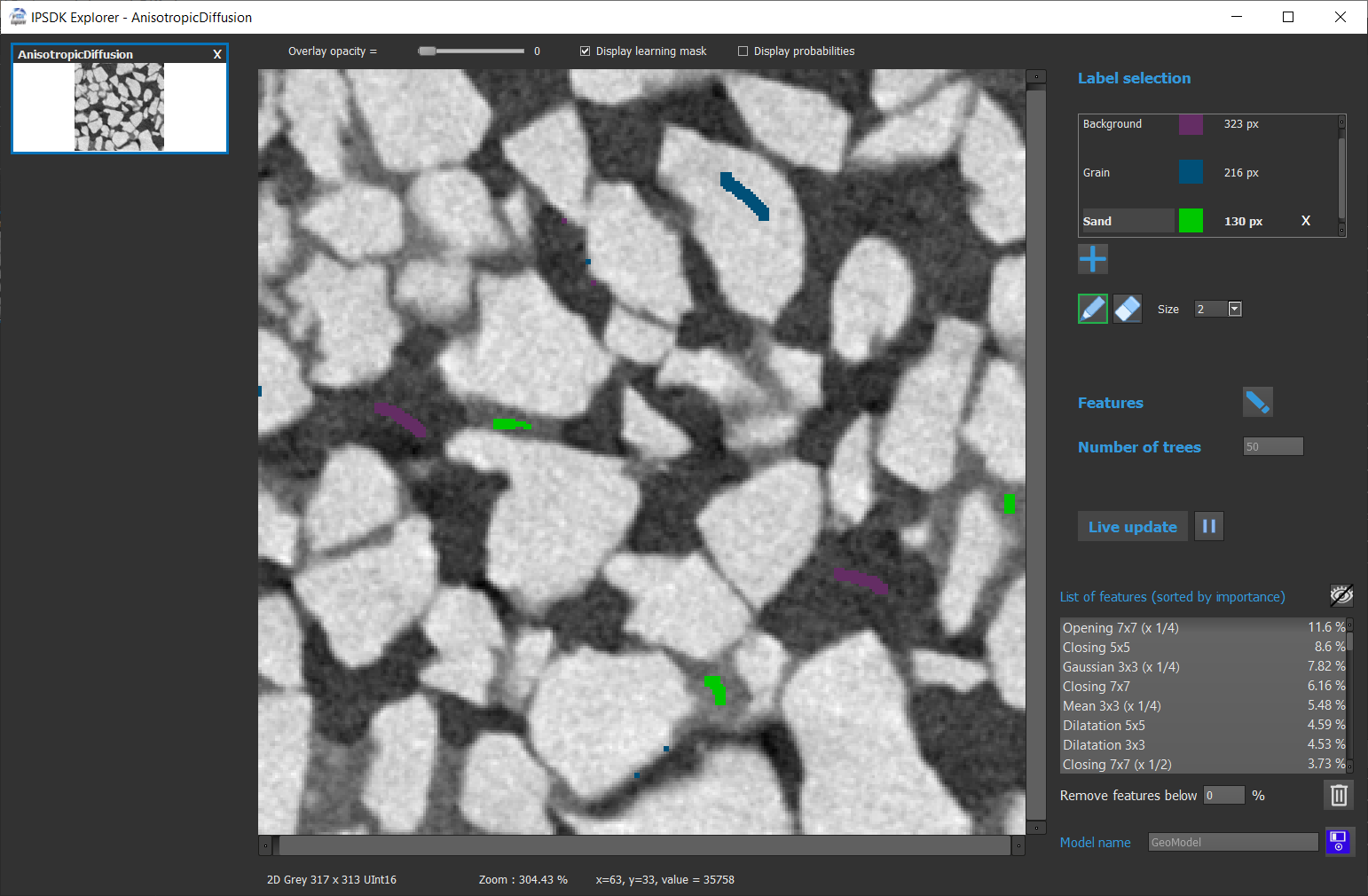 ReactivIP deeplearning Segmentation