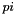 \[ pi \]