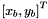 $ \left[ x_b, y_b \right]^T $