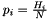 $p_i = \frac{H_i}{N}$