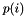 $p(i)$