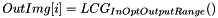 \[ OutImg[i] = LCG_{InOptOutputRange}() \]