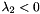 $\lambda_2 < 0$