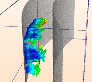 Segmentation 3D de fissures sur tube en inconel