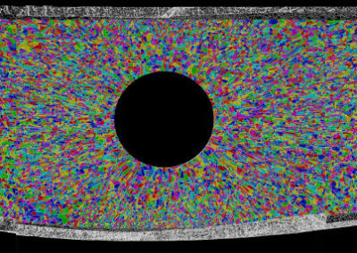 Glass fragments characterization